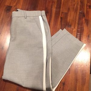Zara trousers with stripe on side.